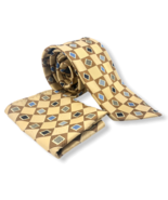 GIORGIO BRUTINI Necktie Tie with Handkerchief Diamond &amp; Checker Pattern ... - $9.00