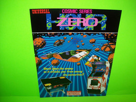 ZERO HOUR 1980 Original NOS Video Arcade Game Flyer Vintage Promo Artwork - £21.25 GBP