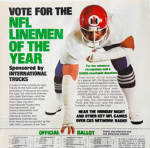1981 NFL Linemen Of The Year Advertisement Vintage International Trucks ... - $28.11 CAD