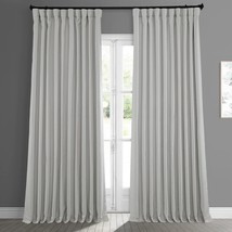 Hpd Half Price Drapes Extra Wide Linen Room Darkening Curtain (1 Panel) 100, Dw. - £71.11 GBP