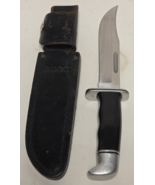Vintage Buck #119 Fixed Blade Knife With Leather Sheath - $84.14