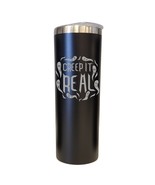 Creep It Real Halloween Theme Black 20oz Skinny Tumbler LA5140 - $19.99