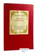 Diane Wakoski Winter Sequences Signed A New Year&#39;s Greeting From The Black Sparr - £113.17 GBP