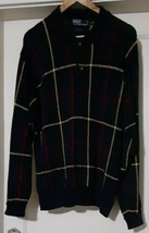 Men&#39;s Polo Ralph Lauren Tartan Plaid 2 Button Collared Sweater XL Hong K... - £26.83 GBP