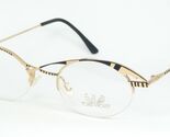 YOKO WOLFF Luft 3 01 Monture De Lunettes Shiny Gold / Matt Black 48-21-1... - $97.18
