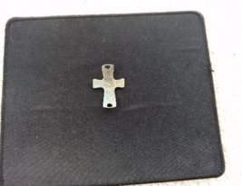 Vintage Christian Jesus Christ Is Lord Silver Tone Pocket Cross - £7.47 GBP