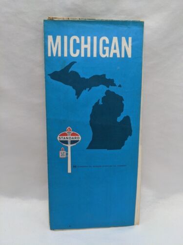 Vintage 1968 Standard Oil Michigan Brochure Map - $11.14