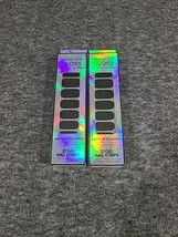 2 Dashing Diva Gloss Ultra Shine Color Nail Strips Black Sparkle GSA08 G... - $19.11