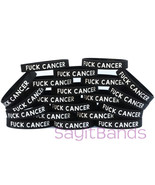 Twenty (20) F*** Cancer Wristbands - Silicone Bracelets - New Awareness ... - $22.65
