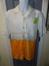 George (Corona) Lime Hawaiian Button Down Shirt Small (34-36) Men&#39;s NEW - £16.77 GBP