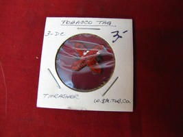 Antique Thrasher Tobacco Tin Tag W&amp;M Tobacco Co 1920s - $33.77 CAD