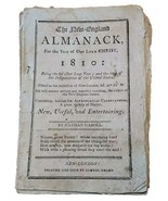 New England Almanack Almanac 1810 By Nathan Daboll - £15.13 GBP