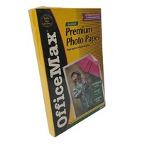 Office Max Premium Photo Paper Glossy 50 Sheets 4 x 6 New Sealed Package - $6.76