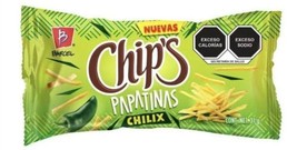 Barcel Papatinas Chilix Papas Botanas Frituras Mexican Chips 31g Pack of 10 - £14.50 GBP