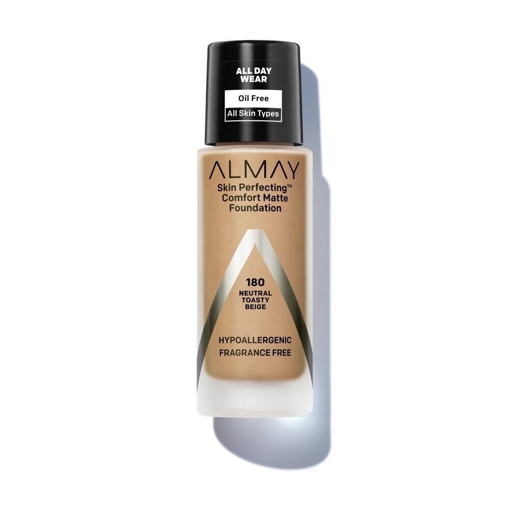 Primary image for Almay Skin Perfecting Comfort Matte Liquid 180 Neutral Toasty Beige,  1 fl oz..