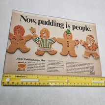 Jell-O Pudding Jello Ginger Men Recipe and Ginger Cookies Vintage Print Ad 1967 - £8.63 GBP