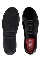 Belvedere Teo Sneaker Rich Velvet /Patent Leather Black image 5