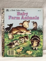 Vintage children stories a little Golden Book Baby Farm Animals 1958 Adorable - $19.99