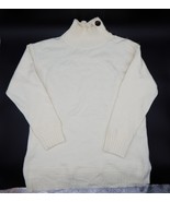 Anthropologie Margarita Tunic Mock Neck Sweater Women&#39;s Sz SM Cream Long... - £28.83 GBP