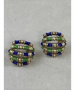 Authenticity Guarantee

Martine 14K Gold Enamel Clip On Earrings High En... - $2,917.17 CAD