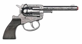 Gonher Classic Cowboy Paper Roll Cap Gun Revolver - Length: 7.5&quot; Made in Spain - £16.37 GBP