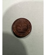 1950 Deutschland 1 pfenning ciculated coin. - £0.78 GBP