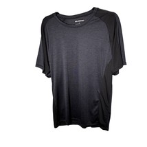 Real Essentials Mens Size XL Colorblock Athletic T-Shirt Heathered Black... - $7.00