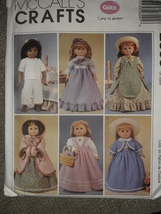 Doll Clothes Pattern McCalls Craft Pattern Number 2609  - £9.39 GBP
