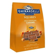 GHIRARDELLI Milk Chocolate Squares with Caramel Filling, 15.96 OZ Bag - £31.47 GBP