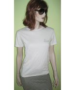 Women&#39;s D&amp;G DOLCE&amp;GABBANA D&amp;G Logo Sequin T-shirt Top White Casual Sz Me... - £35.38 GBP