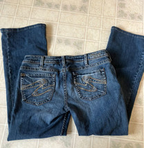 Silver Jeans Toni Bootcut Jeans Women&#39;s 32 Dark Blue Denim Jeans - £20.54 GBP