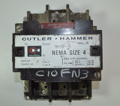 Cutler Hammer Contactor 135 Amp Nema 4  Starter  Ser. A1 AI  Model#- C10FN3 - $113.99