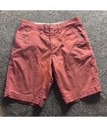 Sonoma Flat Front Men’s Shorts Size 30 Red/Muave Color - $7.95