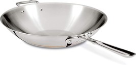 All-Clad 6414 Copper-Core 5-ply Bonded 14-in Stir Fry Wok - £183.62 GBP