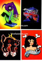 Stanley Mouse Hot Rod Muscle Car Post Cards Lot Ed Roth Rat Fink Low Brow Art - £3.98 GBP