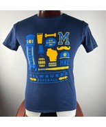 Milwaukee Brewers Baseball Medium T-Shirt - £23.45 GBP