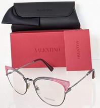 Brand New Authentic Valentino Eyeglasses VA 1011 3042 53mm Silver/Pink - £118.69 GBP