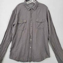 Valor Men Shirt Size XXL Black Gray Charcoal Classic Long Sleeve Button ... - $11.48