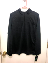NWT Real Essentials Mens Small Mock Neck 1/4 Zip Pullover Shirt - $3.95