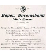 1940 Bayer Club Bank Murnau Advertisement Germany Import Ephemera DWMM3 - $29.99
