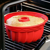Silicone Cake Mold Round Shape Oven Cake Mold Silicone Bread Pan 12 Hole... - $12.97+