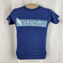 Vintage Century Satellite T-Shirt Kids 10-12 Hanes 50/50 Deadstock 80s USA - £11.14 GBP