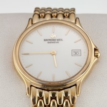 Raymond Weil Gold Plated Men&#39;s Quartz Watch w/ Date 5568 - £454.04 GBP