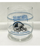 Vintage 1990&#39;s Carolina Panthers NFL Helmet Logo Tumbler Glass 3.75” EUC - $279.29 MXN