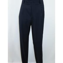 Men's Apollo King Slacks Single Pleated Semi Wide Leg DM22 Navy Size 38 image 4