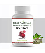 iLeafNaturals Beet Root Organic Whole-Food Powder - 1200 MG Veggie Capsules - £12.54 GBP