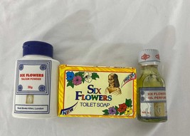 Six Flowers Powder(30g), Oil Perfume and Soap Bundle - £23.28 GBP