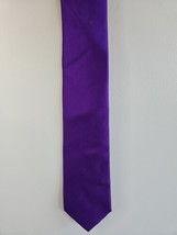 Stafford Performance Purple Solid Pattern Neck Tie, 60% Silk - $8.99