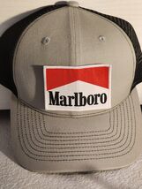 Marlboro Patched Gray/Black Mesh Snapback Trucker Hat - $24.99