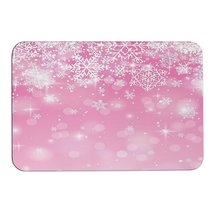 Mondxflaur Snowflakes Non Slip Bathroom Mat for Shower Quick Dry Diatom ... - £15.17 GBP